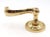 Modern Vintage Braided Polished Brass Dummy Lever Knob For Sale - Image 3 of 4