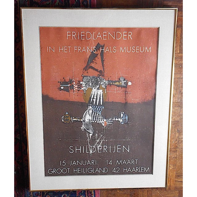 Vintage Mid 20th C. Abstract Color Lithograph-Johnny Friedlander For Sale In Cincinnati - Image 6 of 6
