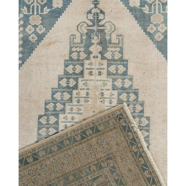 Vintage Beige Turkish Oushak Area Rug 5'8 X 9'6 For Sale - Image 10 of 12