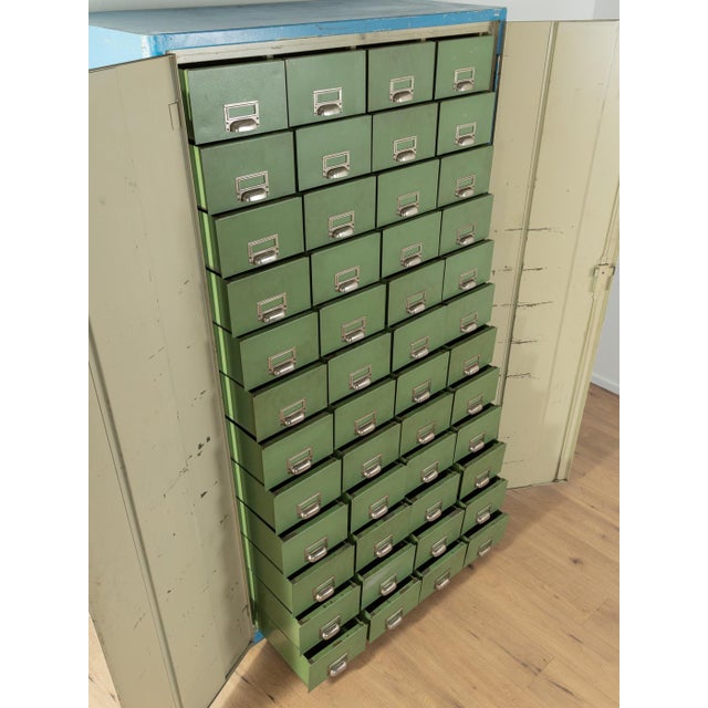 Metal Vintage Steel Cabinet, 1950s For Sale - Image 7 of 9