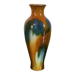 19th Century Chinese Porcelain Flambe Glaze Baluster Vase