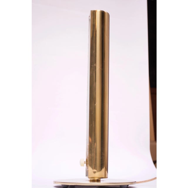 Metal Vintage Cylindrical Brass Table Lamp by George Kovacs For Sale - Image 7 of 13