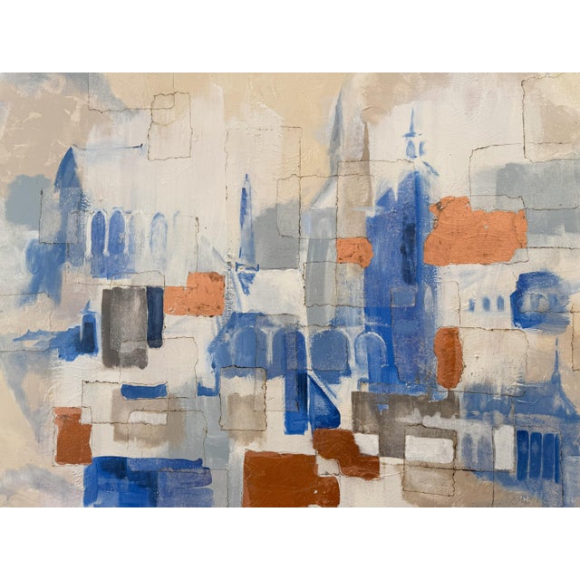 "Gothic Whisper" Abstract Architectural Painting on Canvas by Louis Shields For Sale - Image 10 of 13