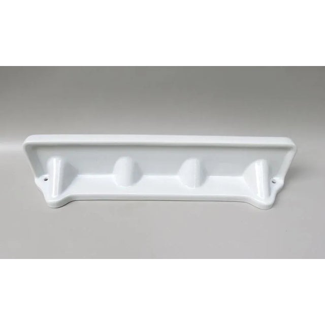 Bathroom Tray Wall Console in Porcelain White, 1950s For Sale - Image 9 of 18