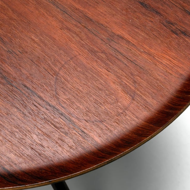 Brown Tray Table by Nils Trautner for Åry Nybro, 1950s For Sale - Image 8 of 9