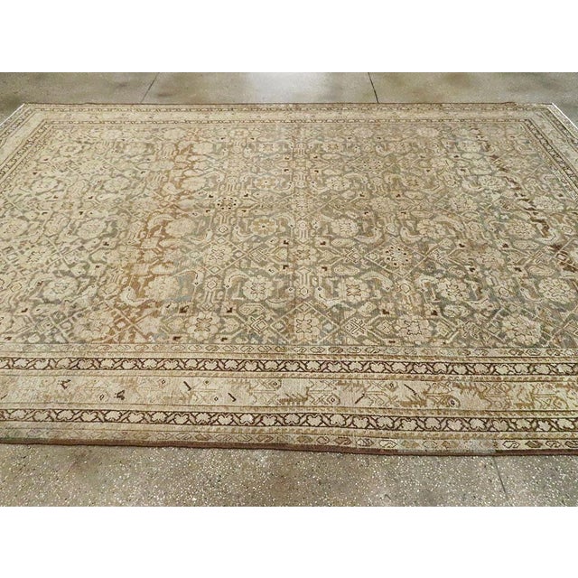 Textile Galerie Shabab Collection Early 20th Century Persian Malayer Carpet For Sale - Image 7 of 10