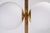 Vintage Italian Brass Floor Lamps With Opaline Ball, Pair Of For Sale - Image 4 of 8
