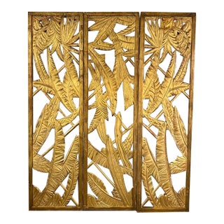 Rare Vintage Maison Jansen Giltwood Screen For Sale