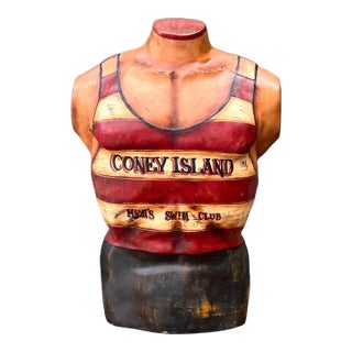 Vintage Coney Island Swim Club Mannequin For Sale