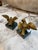 Stone Pair of 1970s Gilded Bronze Bird Sculpture on Marble Base For Sale - Image 7 of 8