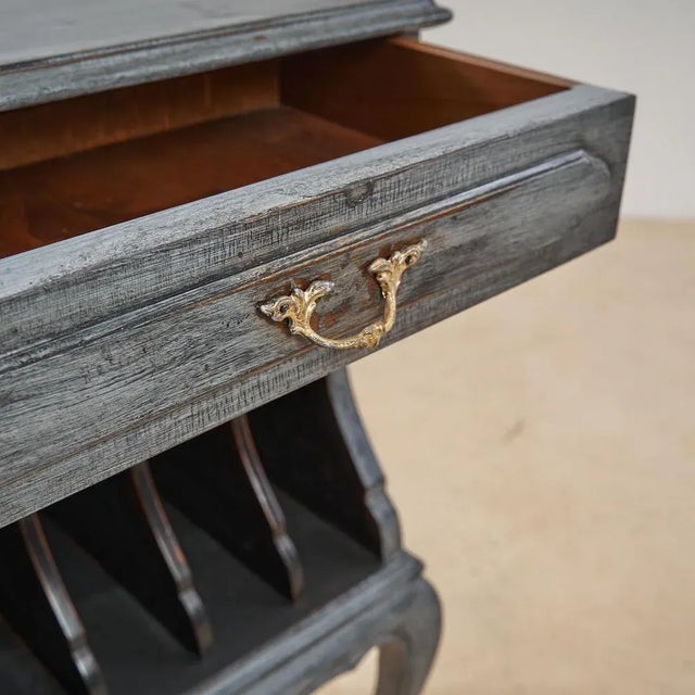 Vintage Blue Bedside Table Chairish