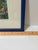 1990s Signed Peter Lee "Cable Car San Francisco" Framed Miniature Print, Blue Wood Frame For Sale - Image 4 of 13