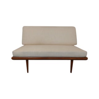 Peter Hvidt Danish Teak Mid-Century Settee For Sale