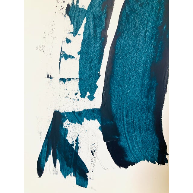 Color Study in Navy #14 Contemporary Abstract Acrylic Painting For Sale - Image 9 of 11