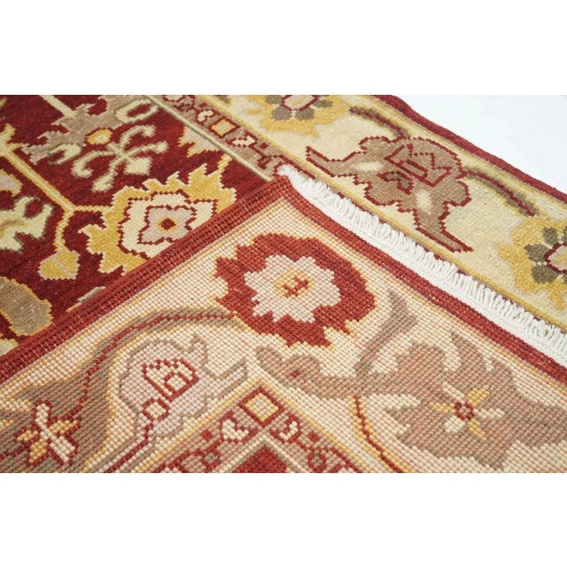 Brown Oushak Rug 4'1'' X 6'1'' For Sale - Image 8 of 10