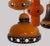 Orange Glazed Ceramic Pendant Lights, Germany, 1970s, Set of 4 For Sale - Image 4 of 13