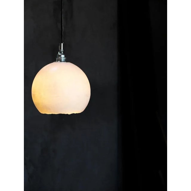 Ellipse lamp by roxane lahidji dimensions: d 15 x h 18 cm material: marbled salts this piece is attributed to the...