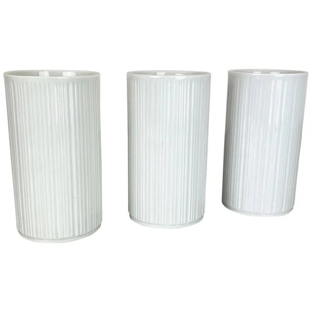 Op Art Porcelain Vases from Melitta All, Germany, 1970s, Set of 3 For Sale - Image 16 of 16