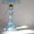 Vintage Walther & Sohne Art Deco Frosted Blue Mermaid Boudoir Lamp For Sale - Image 11 of 12