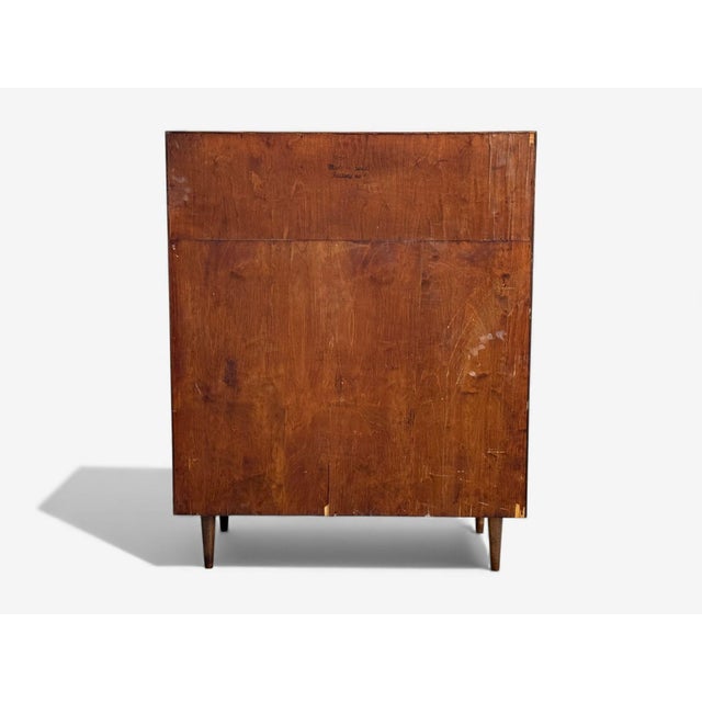 Edmund J Spence, Swedish Modern, Maple, Wave Highboy, Sweden, 1950s For Sale - Image 12 of 14