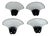 Large Murano Glass Wall Sconces from Barbini, Italy, 1970s, Set of 4 For Sale