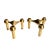 Mid Century Nagel Candle Holders in Brass a Pair MCM Vintage 1960s For Sale - Image 12 of 12