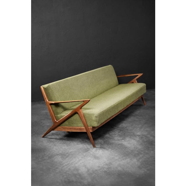 Vintage Danish Three-Seater Z-Sofa by Poul Jensen for Selig Furniture, 1950s For Sale - Image 10 of 18