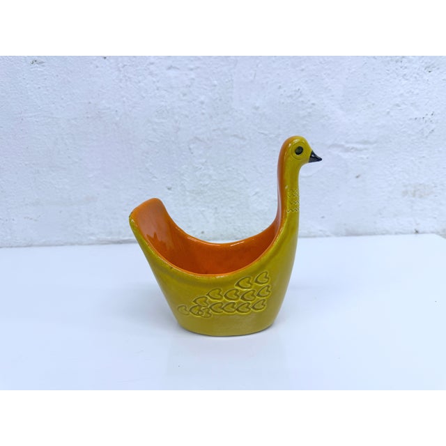 Italian Studio Ceramic Goose Bowl by Aldo Londi for Bitossi, 1960s For Sale - Image 12 of 12