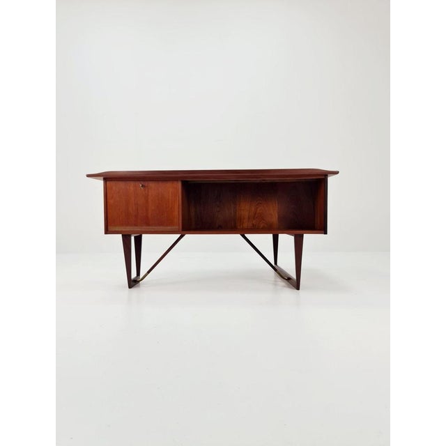 Danish Teak Desk by Peter Lovig Nielsen for Hedensted, 1960s For Sale - Image 5 of 11