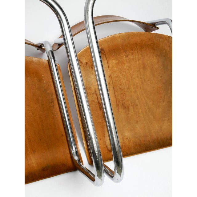 Bauhaus Tubular Steel Chairs by Mart Stam for Robert Slezak Czech, 1930s, Set of 4 For Sale - Image 13 of 18