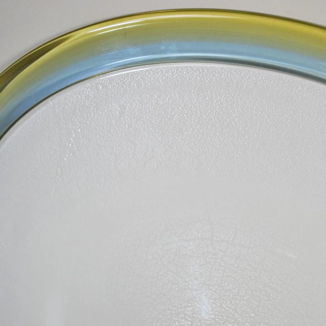 Italian Manufacturing, elegant dish sixties in colored glass paste Barovier and Toso school