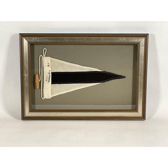 Late 20th Century Nautical Signal Flag In Shadowbox Frame For Sale - Image 5 of 8