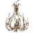 Italian Gilt Wood Chandelier For Sale
