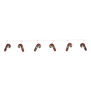 Candy Cane Ekkolight Garland 68"L For Sale