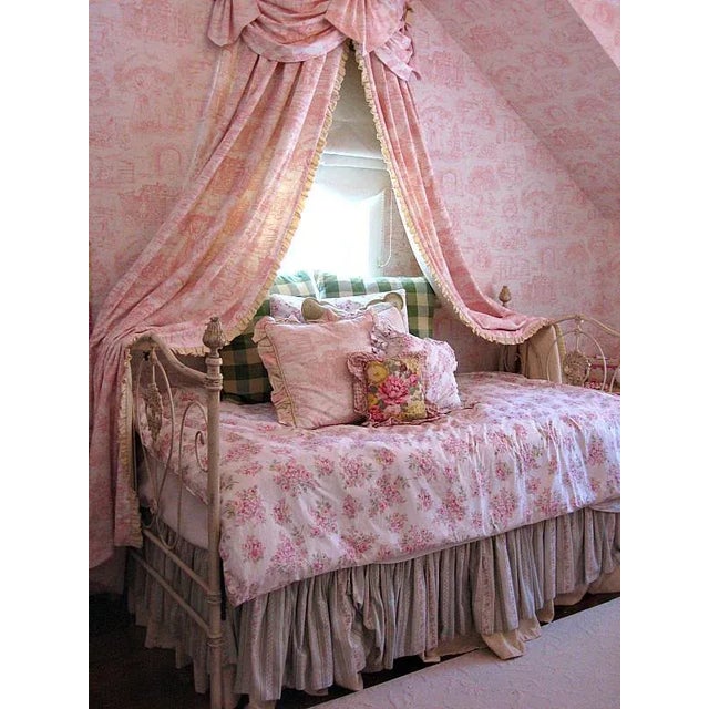 Antique White Timeless Twin Iron Corsican Bedframe For Sale - Image 8 of 13