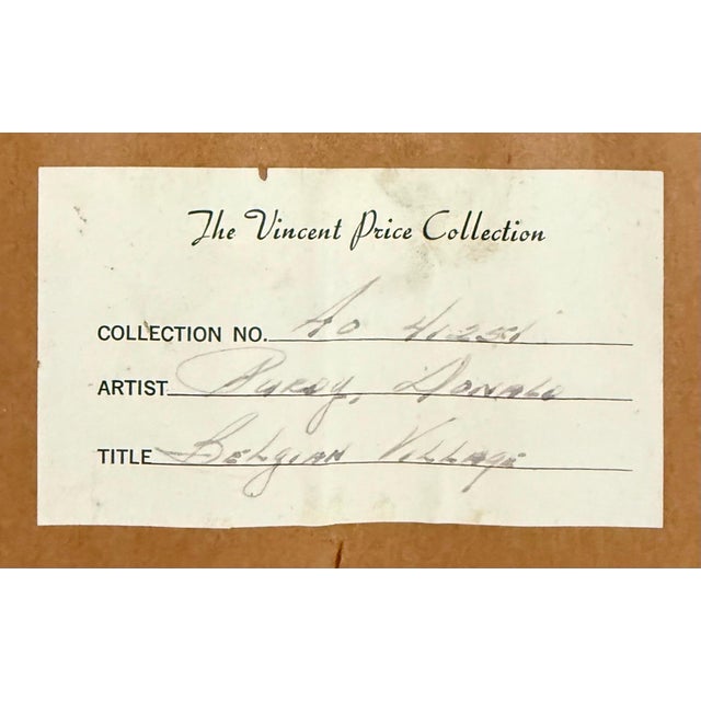 Donald Roy Purdy, Modernist Oil Painting Donald Roy Purdy Village on a Hillside Fauvist Colors For Sale - Image 11 of 11