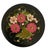 Rustic European 3 Vintage Hand Painted Oil/Wood Wall Hanging Floral Plates Made in the Ussr. For Sale - Image 3 of 6