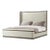 Modern Upholstered Bed - Cali King For Sale