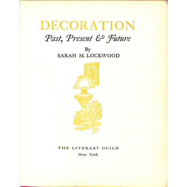 LOCKWOOD, Sarah M. [198] pp. The Literary Guild 1934 Title-page decoration by Rex Whistler 10" x 8 1/4" Decoration, Past,...