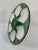 1920s Antique French Longchamp Majolica Green and White Oyster Plate For Sale - Image 6 of 14