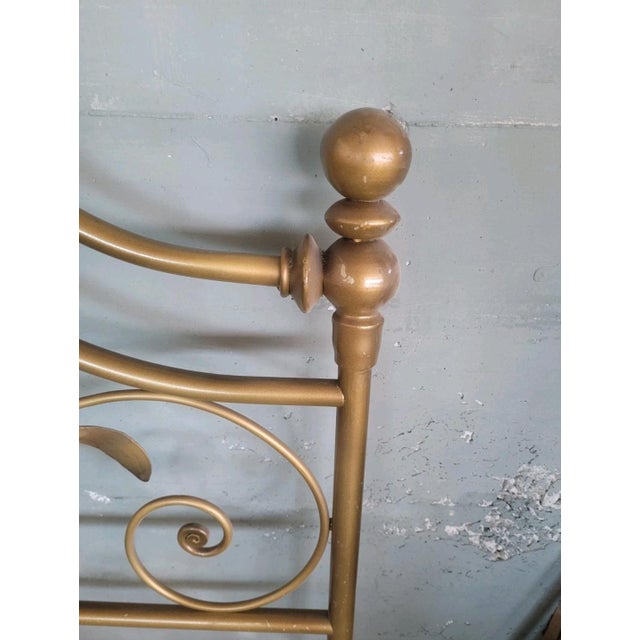 Lacquered Wrought Iron Headboard, 1950s For Sale - Image 10 of 12