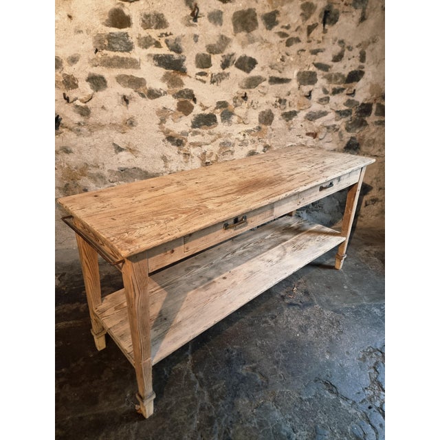 Antique French Drapers Table in Pine, 1890s For Sale - Image 15 of 18