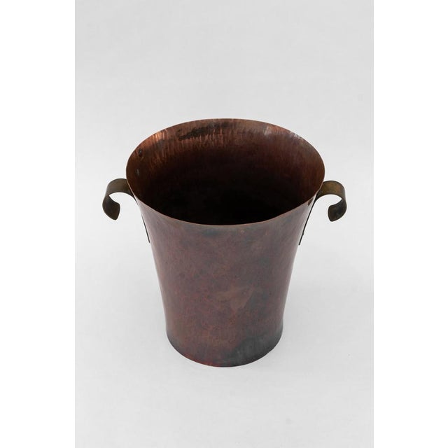 Champagne Bucket in Hammered Copper, Germany, 1950s For Sale - Image 4 of 12