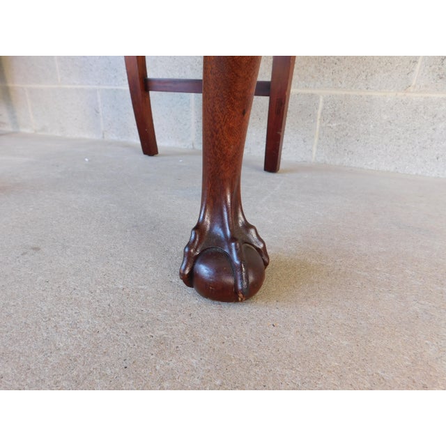 Potthast Bros Chippendale Style Mahogany Ball & Claw Foot Set of 8 Dining Chairs For Sale In Philadelphia - Image 6 of 13