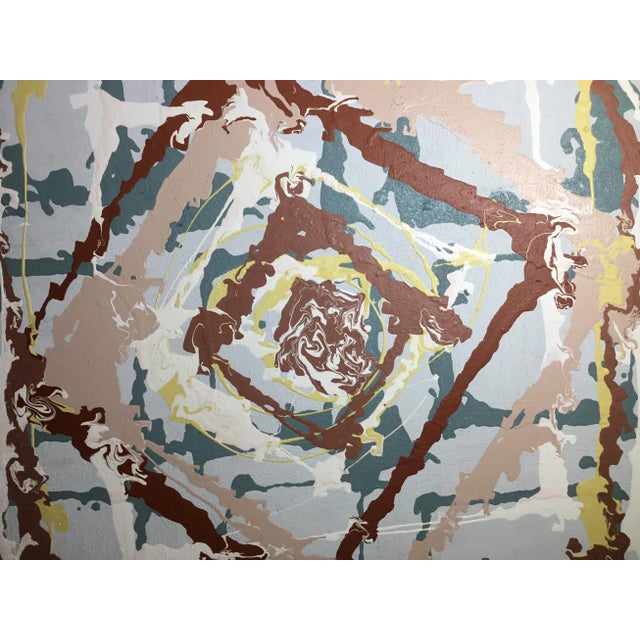 Wood Joseph Malekan ‘Delray Beach’ Abstract Mixed-Media Painting For Sale - Image 7 of 13
