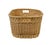 Antique Swedish Hand Woven Linen Basket, 1900 For Sale - Image 4 of 9