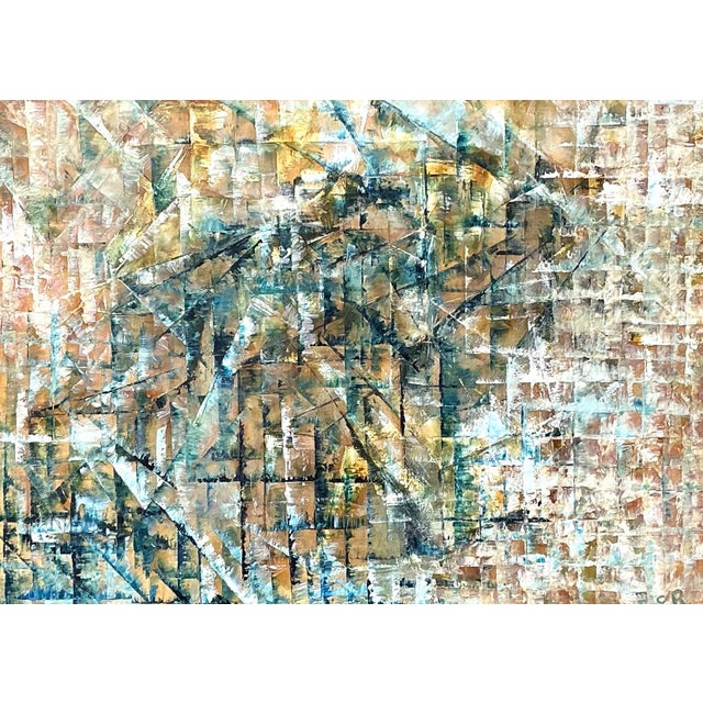 Vintage Original Abstract Oil on Painting For Sale - Image 12 of 12