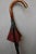 20th Century English Hunting Walking Stick with Seat in Bamboo, Leather and Metal, 1960s For Sale - Image 4 of 13