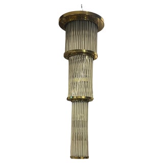 Brass Chandelier from Venini, 1960s For Sale