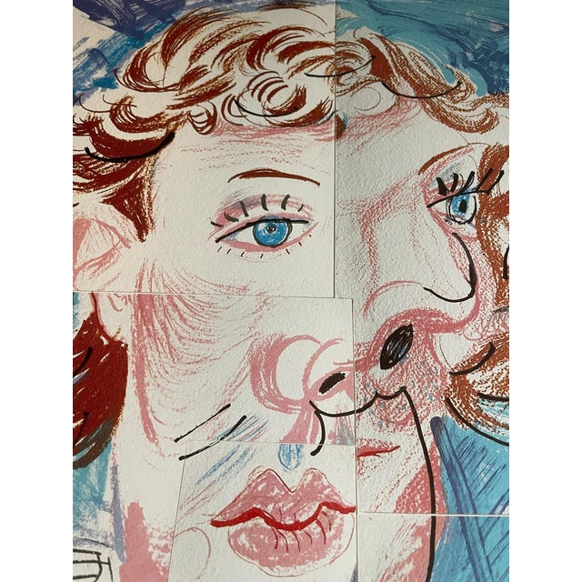 Paper David Hockney, Images and Thoughts for Vogue Magazine, Paris, Print For Sale - Image 7 of 12